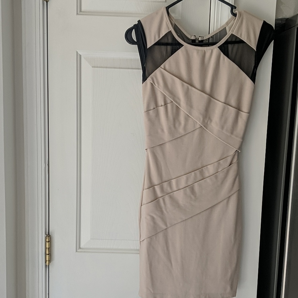 beige sexy Arden B dress
